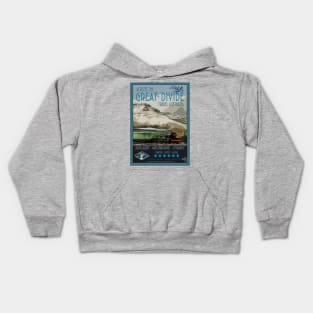 Retro Railway Travel Australia_02 Kids Hoodie